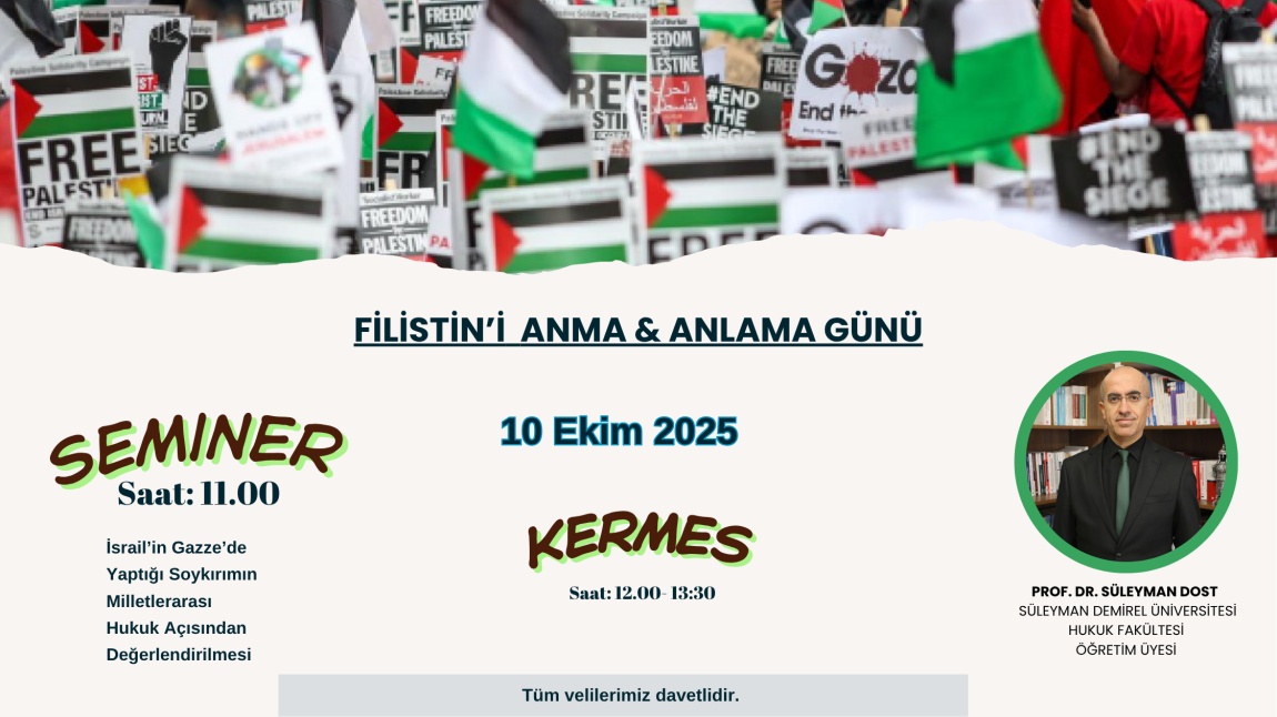 FİLİSTİN'İ ANMA & ANLAMA GÜNÜ